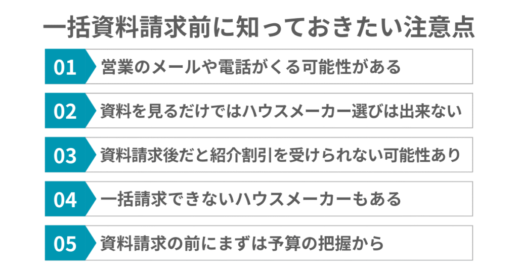 注文住宅の一括資料請求サイトを利用する前に知っておきたい注意点５選