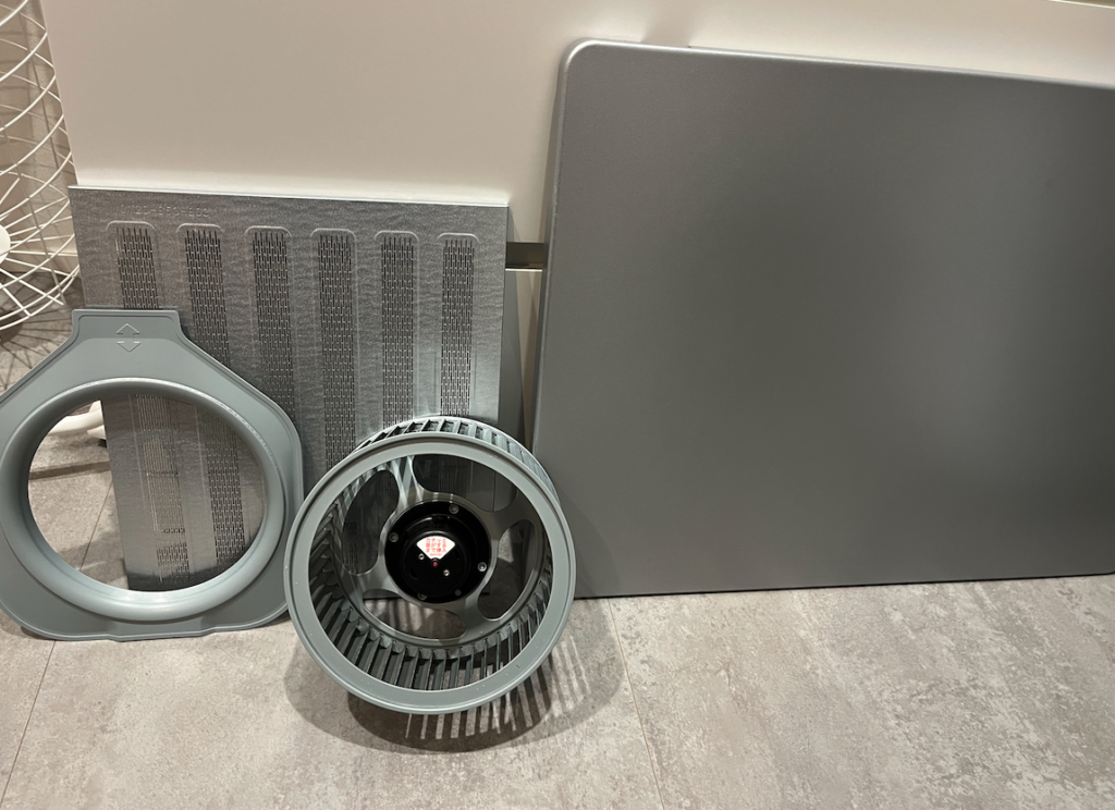 レンジフードファンの水洗い