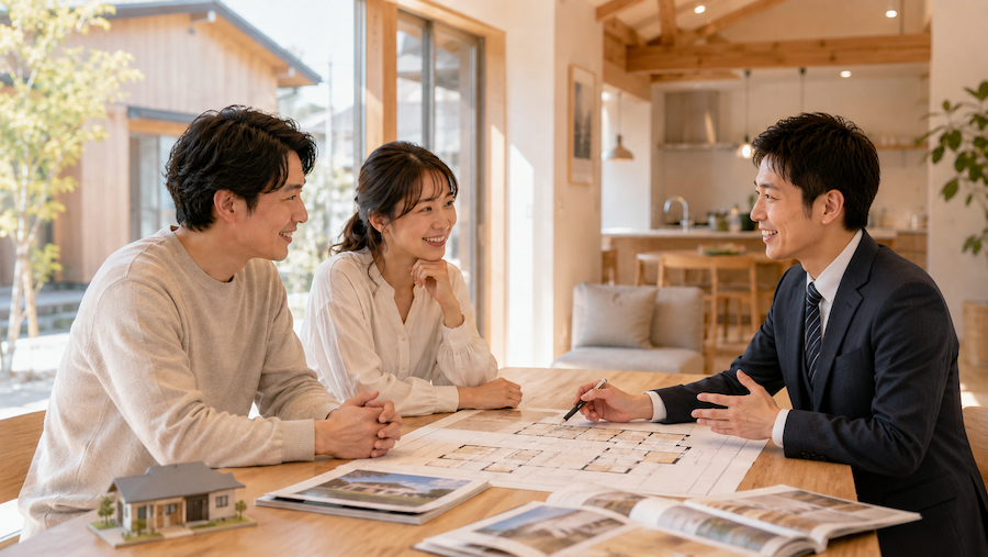 家づくりの打ち合わせの様子